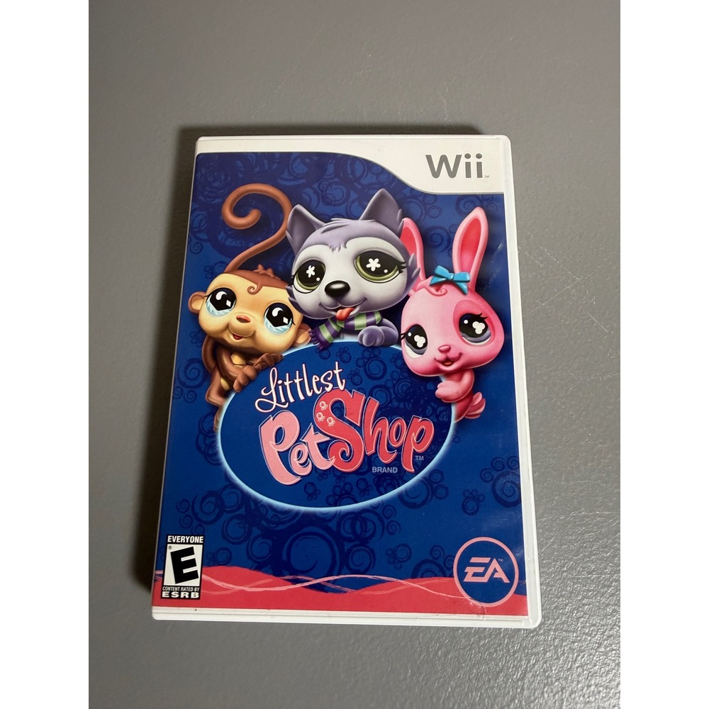 Littlest Pet Shop Nintendo Wii EA Games Hasbro 2008 RVL P RLPE LPS
